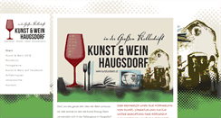 Desktop Screenshot of kunstundwein.at