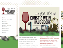 Tablet Screenshot of kunstundwein.at